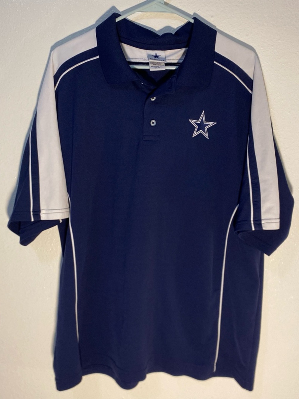 Dallas Cowboys Vintage 90’s Polo Men’s XL Navy Blue White NFL Authentic Apparel